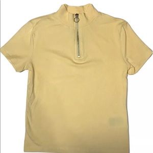 H&M yellow shirt with zipper (10/12yrs)